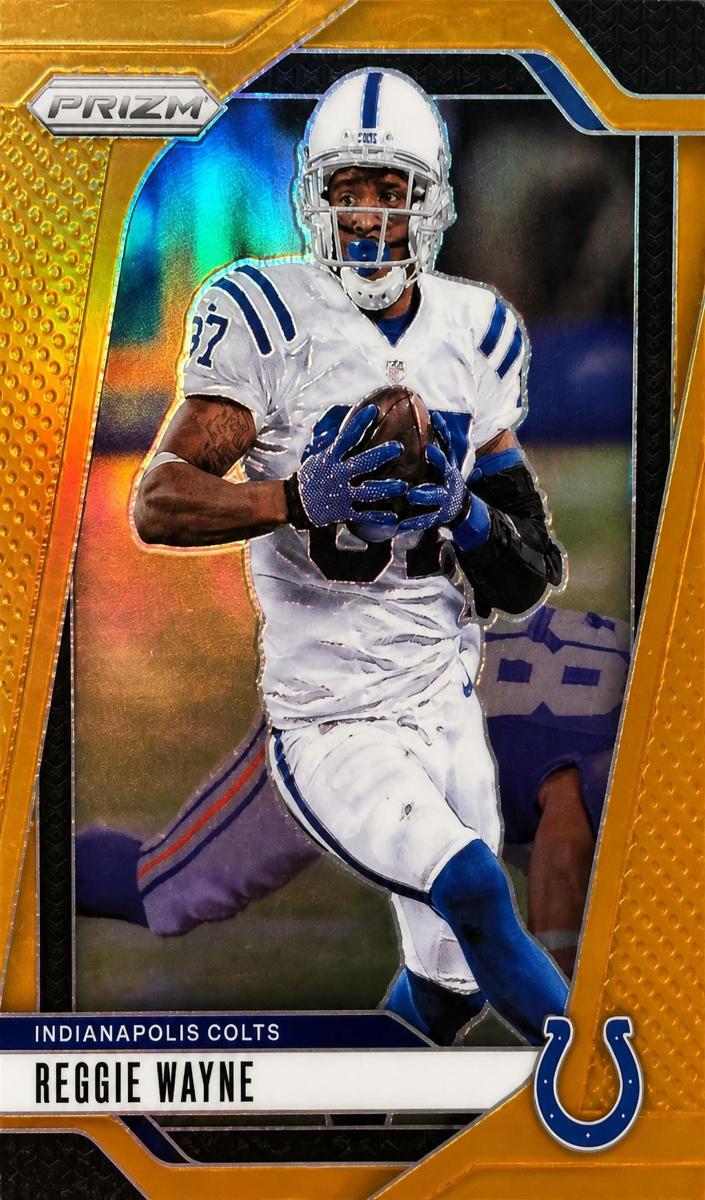 2024 Panini Prizm Football Orange Reggie Wayne #128 PSA 8.5