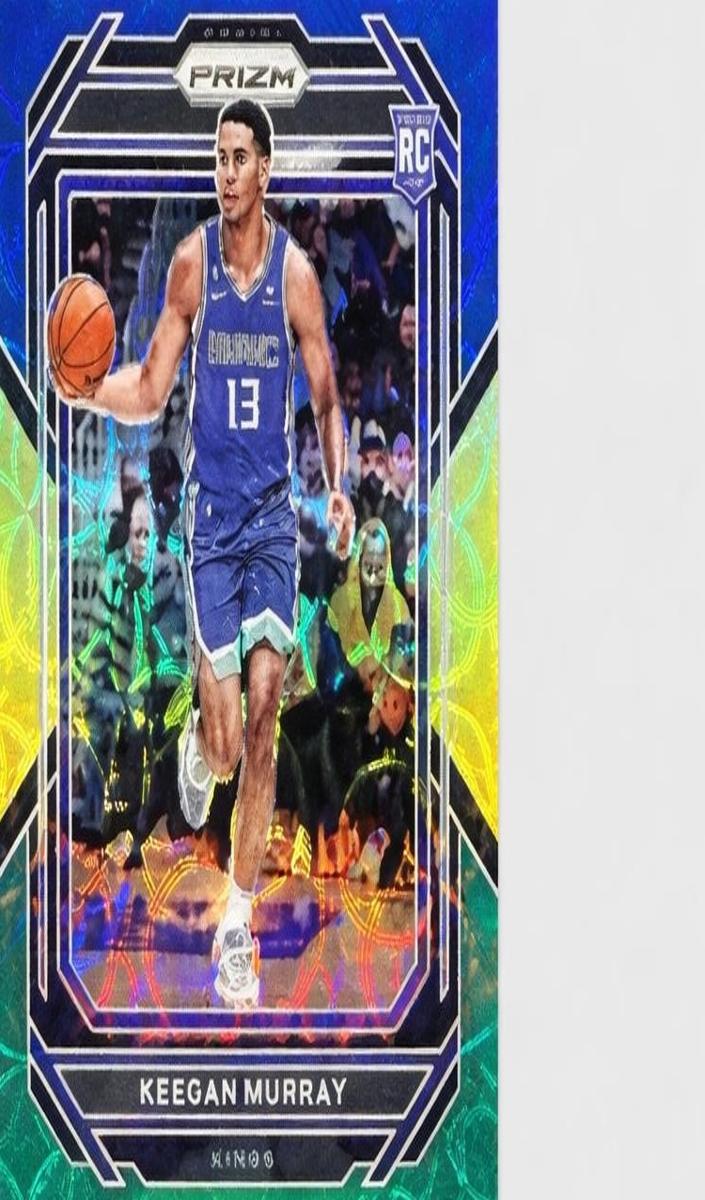 2022 Panini Prizm Basketball Choice Blue Yellow and Green Keegan Murray #245 PSA 9