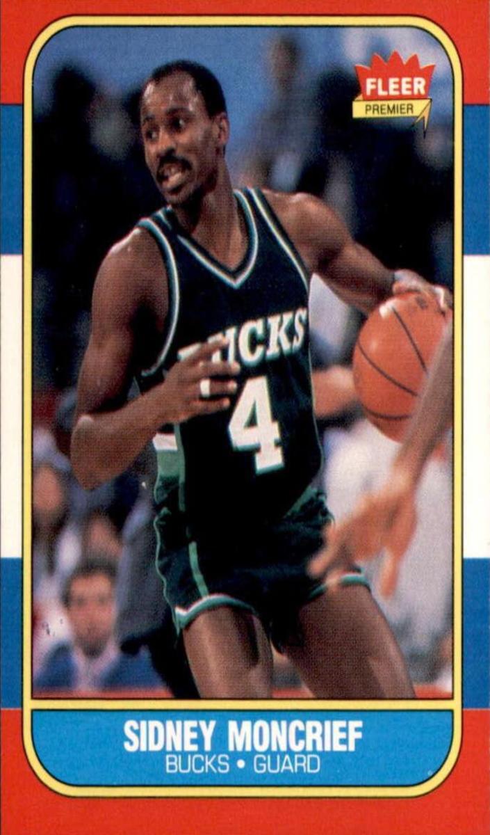 1986 Fleer Basketball Sidney Moncrief #75 PSA 9