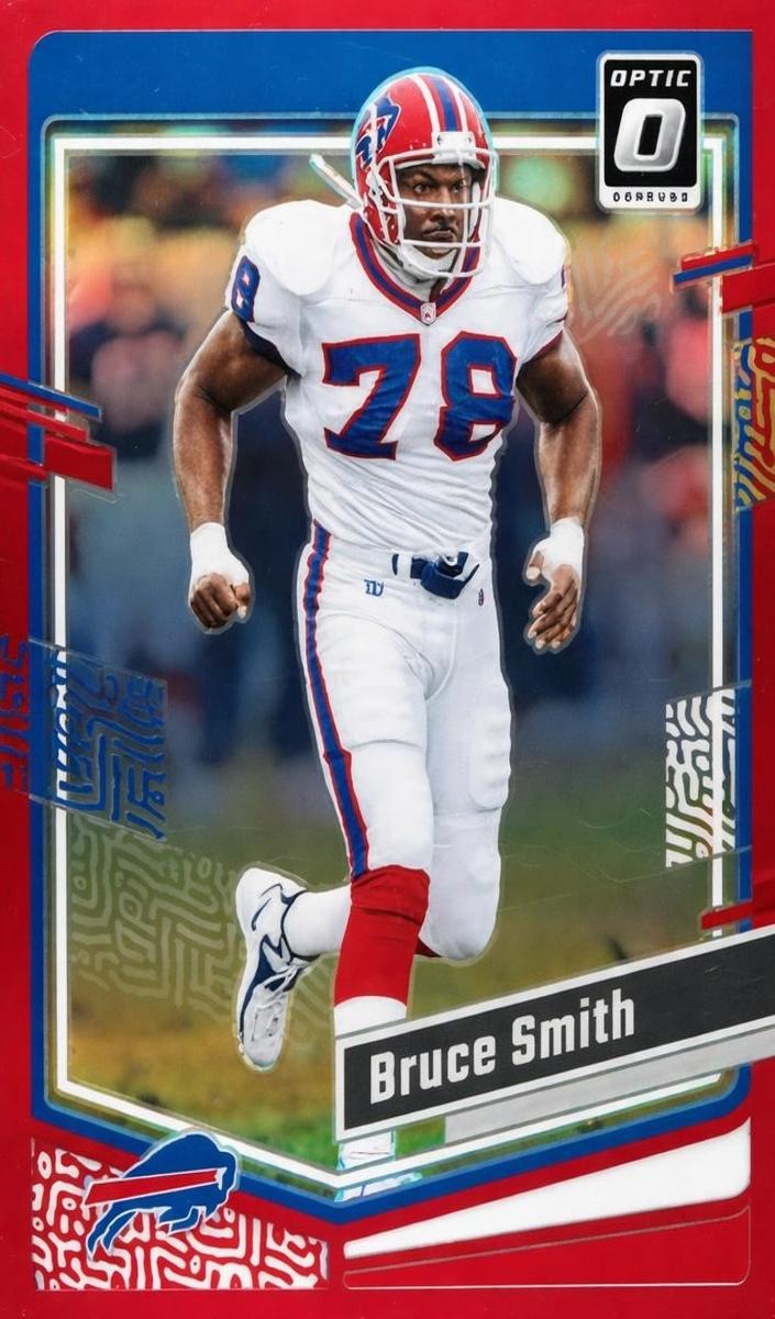 2023 Donruss Optic Football Red Bruce Smith #19 PSA 9