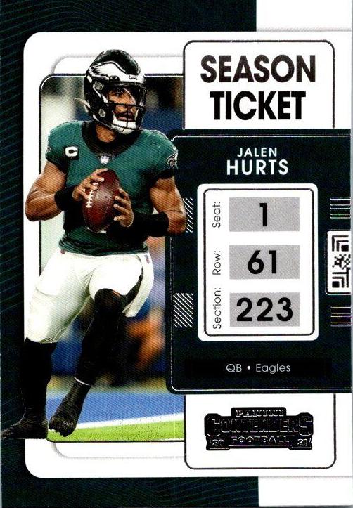 2021 Panini Contenders Football Jalen Hurts #79 PSA 9