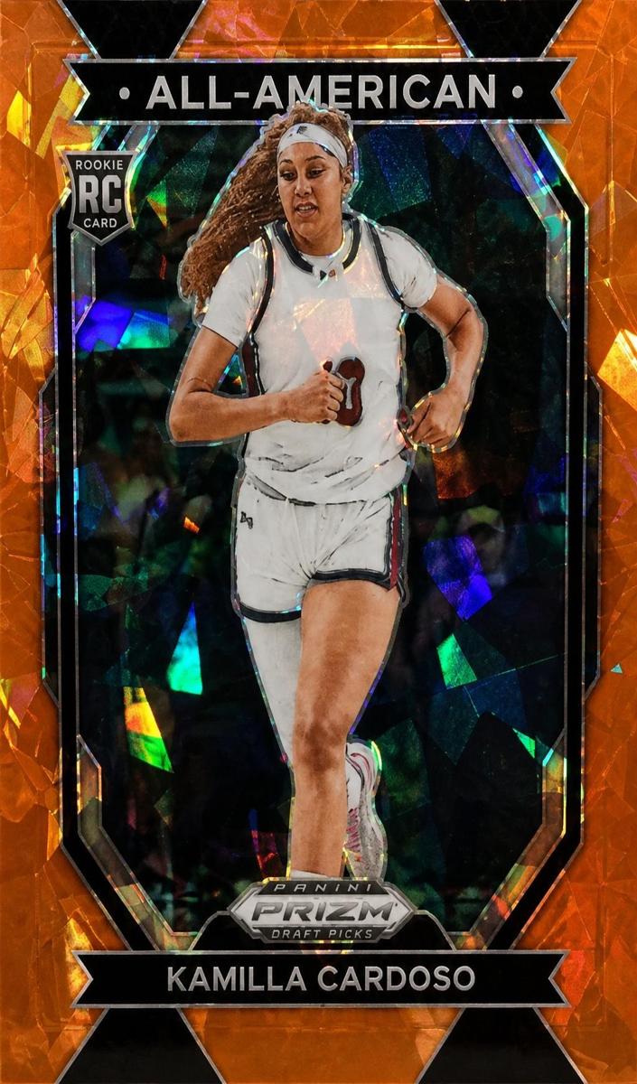 2024 Panini Prizm Draft Picks Basketball Orange Ice Kamilla Cardoso #3