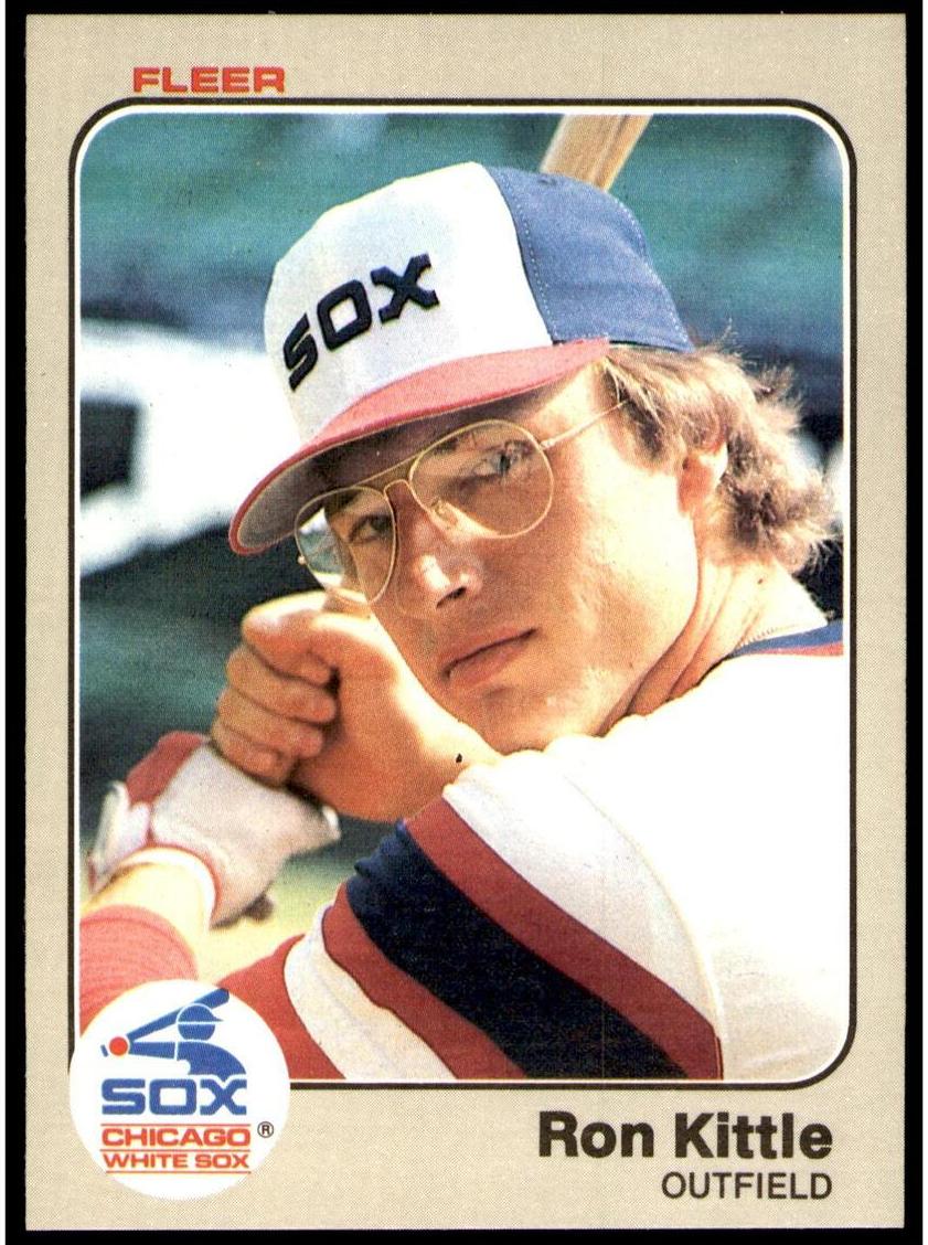 1983 Fleer Baseball Ron Kittle #241 PSA 9