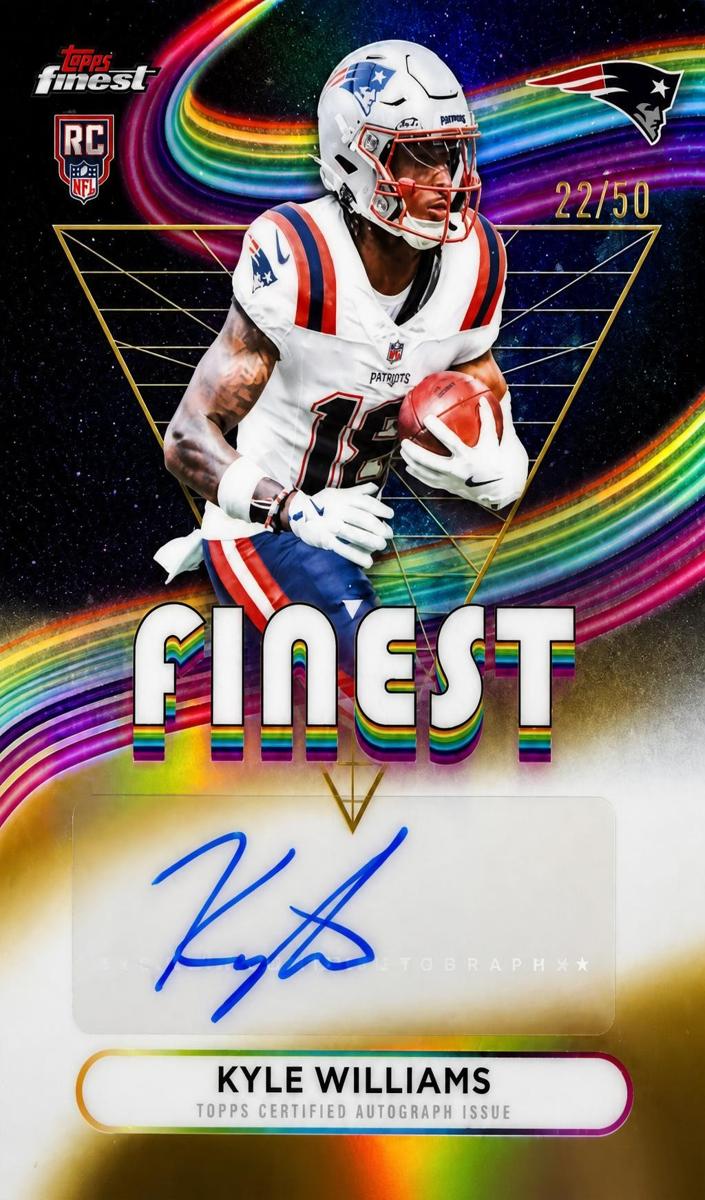 2025 Topps Finest Football Gold Refractor Kyle Williams #RFA-KW