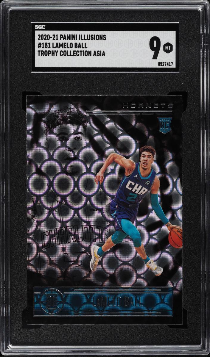 2020 Panini Illusions Basketball Asia Trophy Collection LaMelo Ball #151 PSA 9
