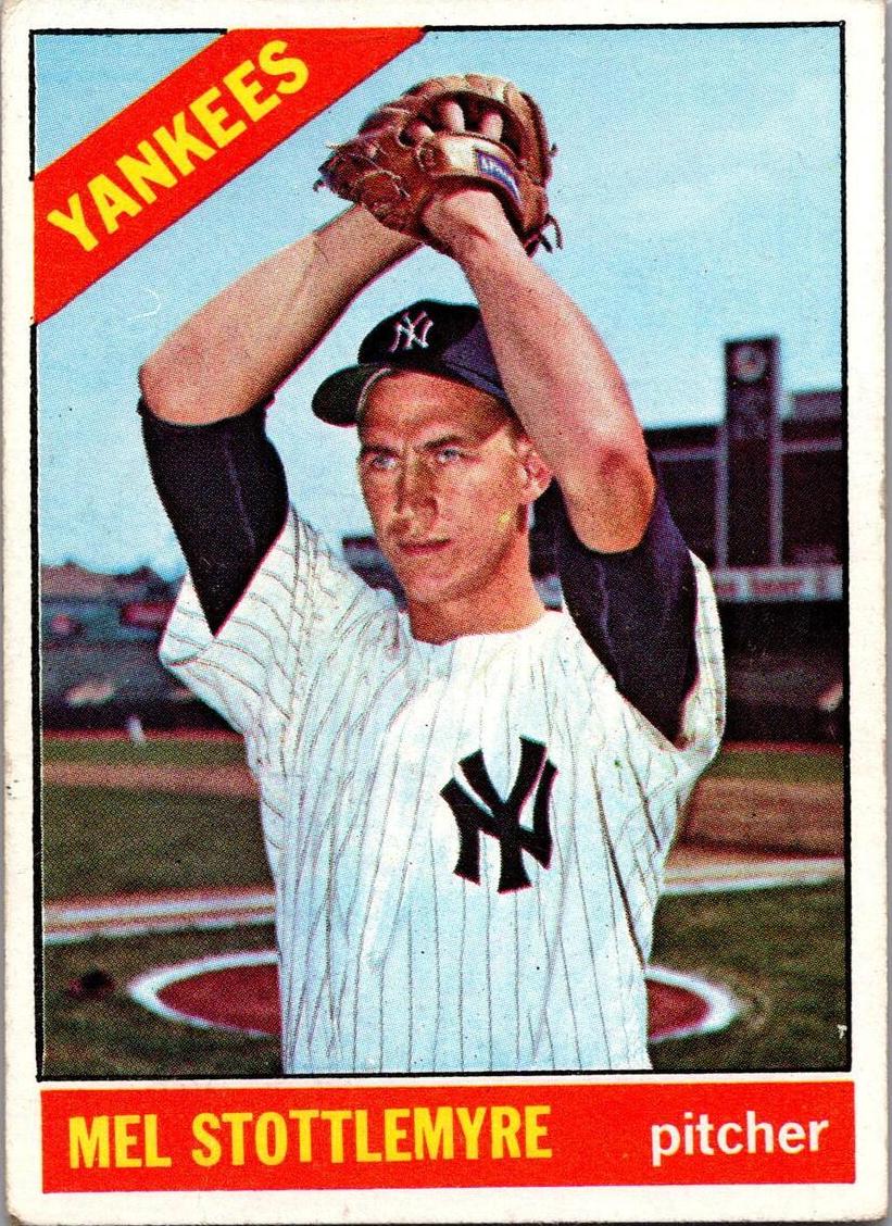 1966 Topps Baseball Mel Stottlemyre #350