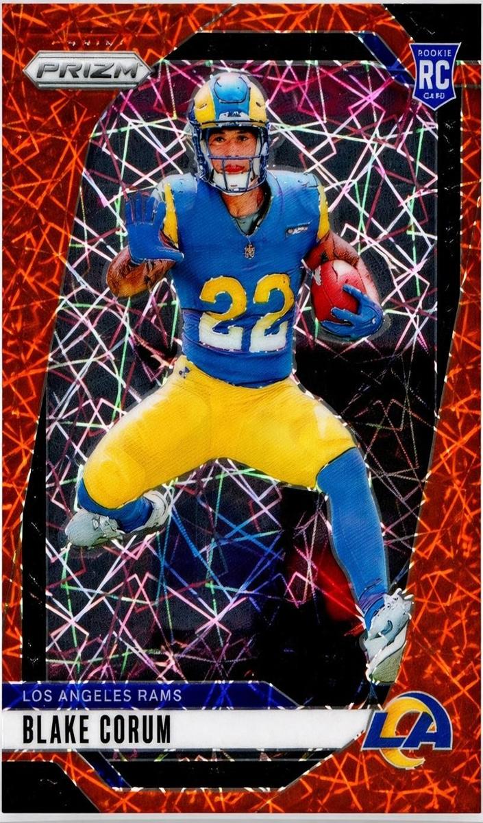 2024 Panini Prizm Football Lazer Blake Corum #308 PSA 10