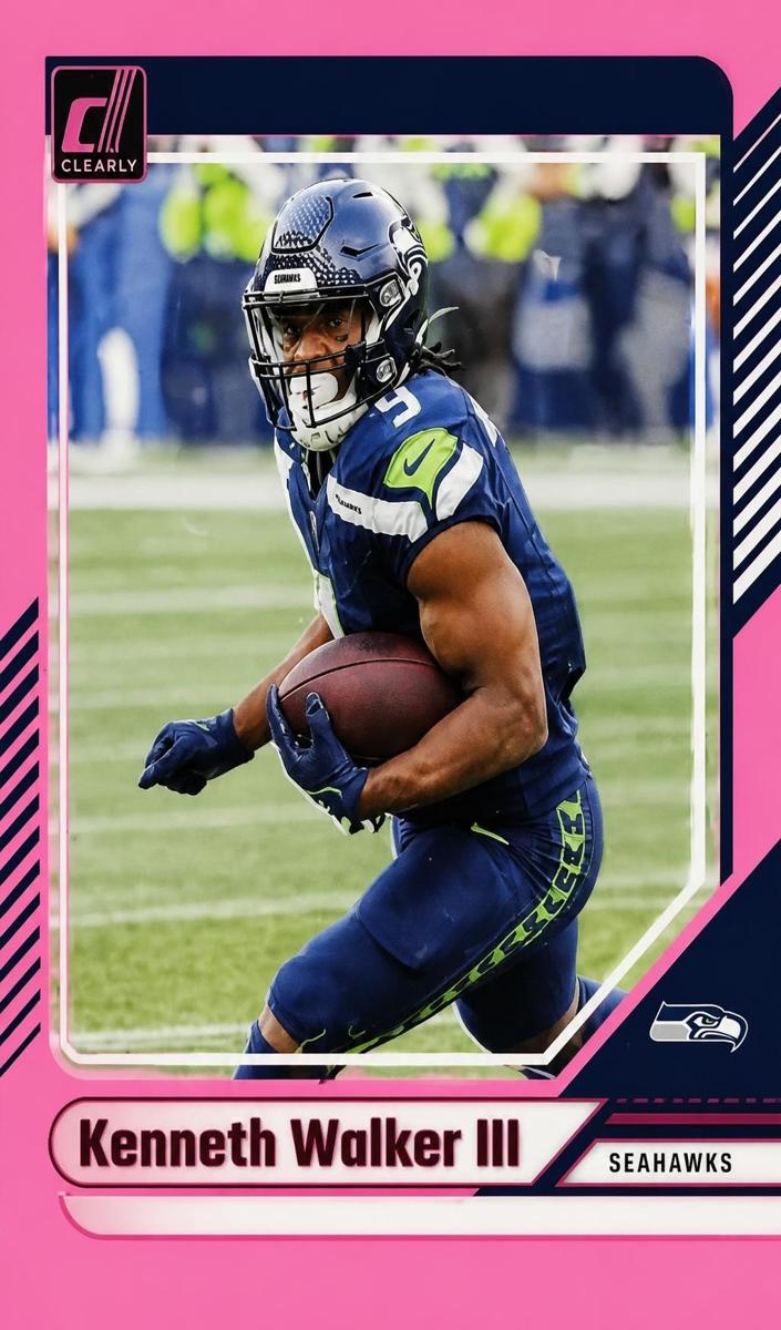 2024 Panini Clearly Donruss Football Pink Kenneth Walker III #47
