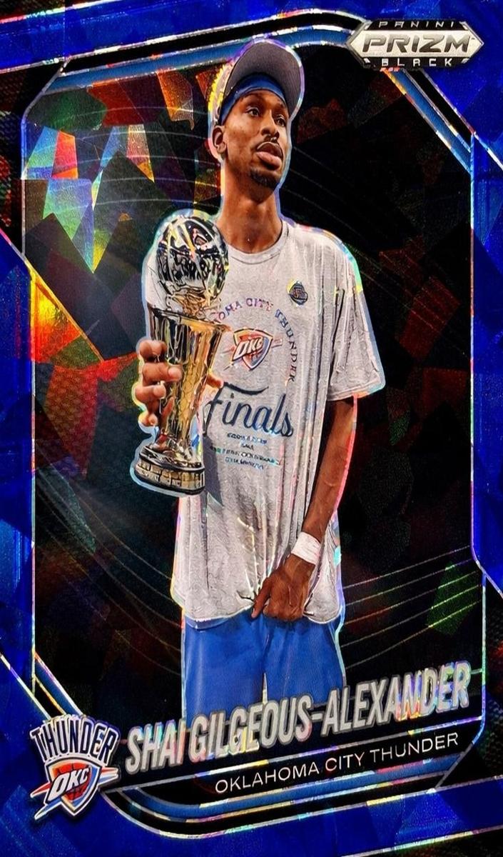 2024 Panini Prizm Black Basketball Blue Ice Shai Gilgeous-Alexander #164 PSA 10