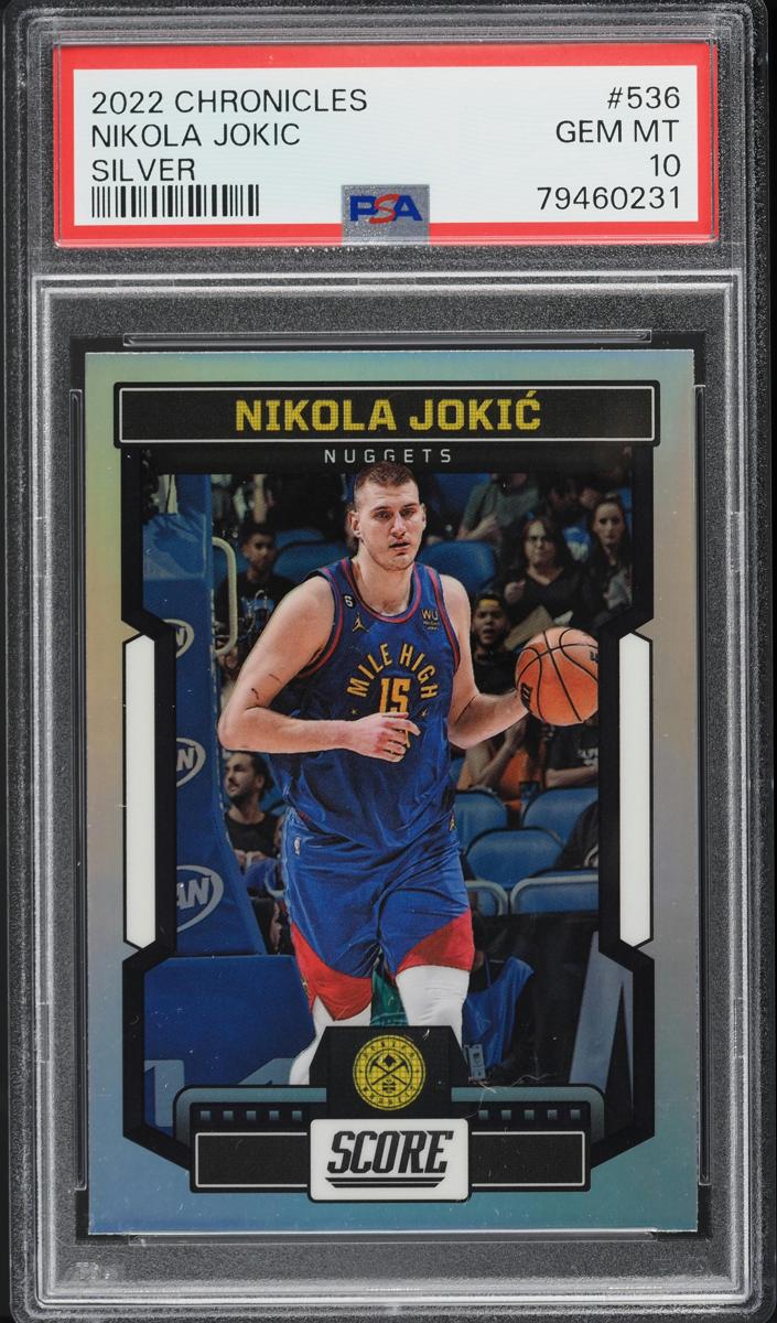 2022 Panini Chronicles Basketball Silver Nikola Jokic #536 PSA 10