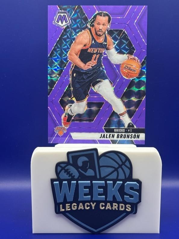 2024 Panini Mosaic Basketball Purple Fluorescent Jalen Brunson #176 PSA 10