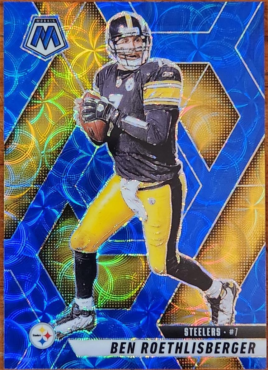 2025 Panini Mosaic Football Blue Scope Ben Roethlisberger #9