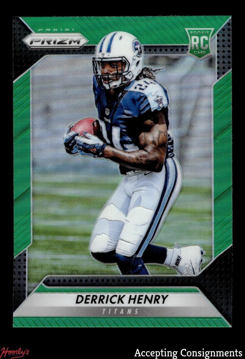 2016 Panini Prizm Football Green Derrick Henry #298 PSA 9