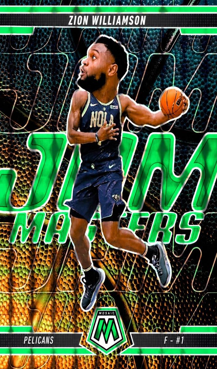 2024 Panini Mosaic Basketball Green Zion Williamson #1
