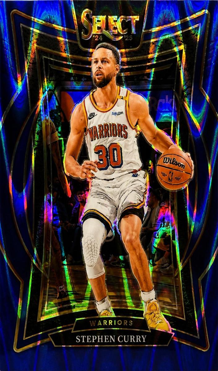 2024 Panini Select Basketball Blue Tectonic Stephen Curry #7