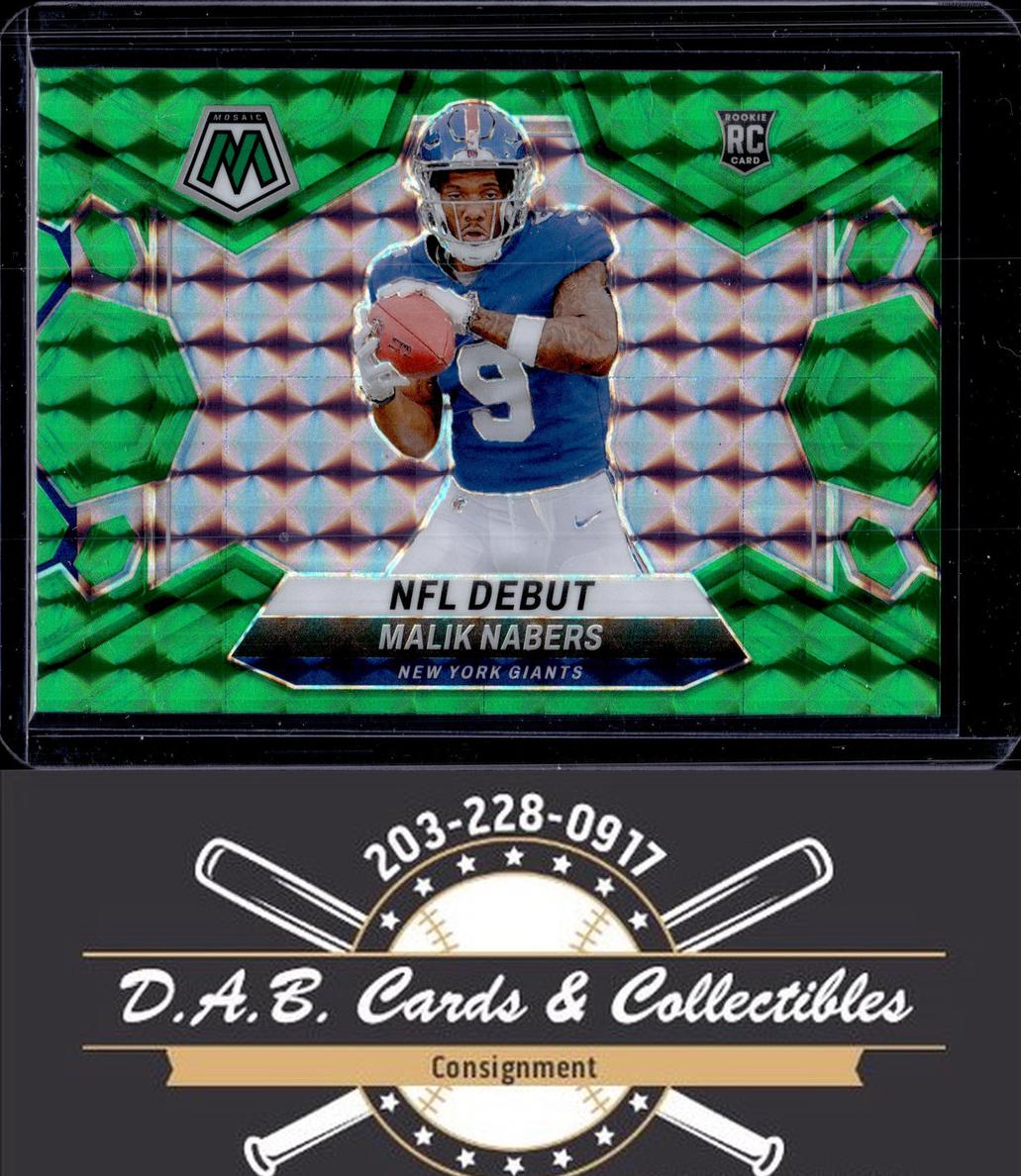 2024 Panini Mosaic Football Green Malik Nabers #284