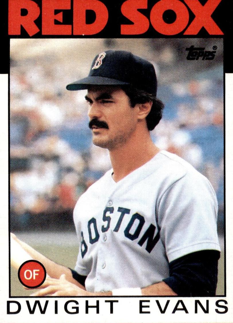 1986 Topps Baseball Dwight Evans #60