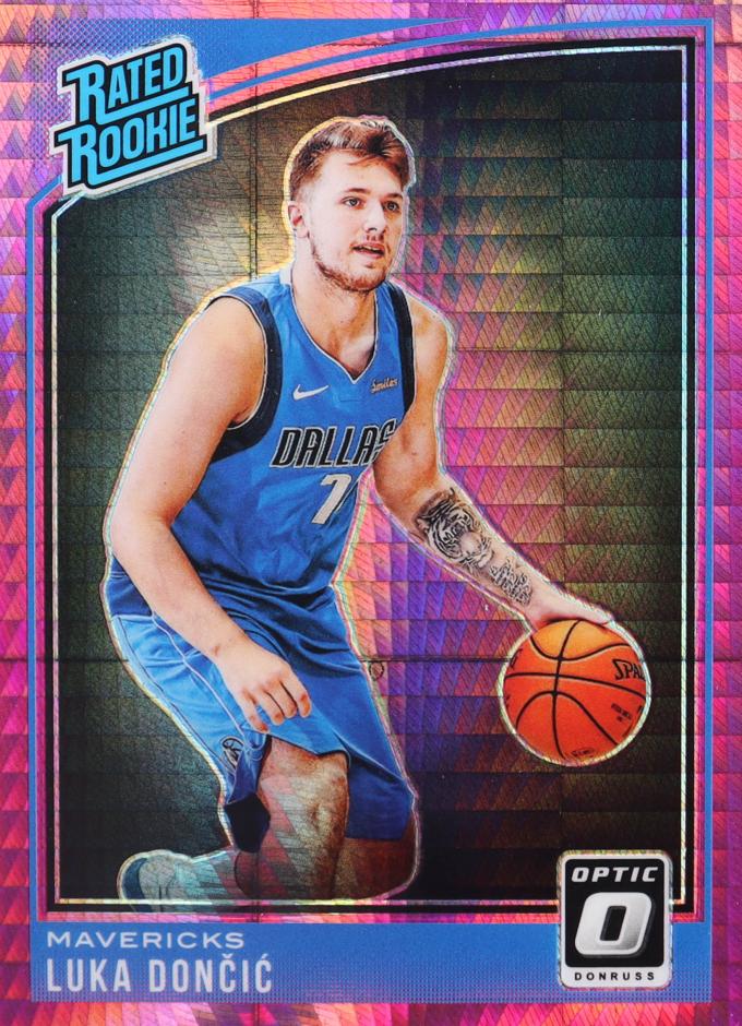 2018 Donruss Optic Basketball Hyper Pink Luka Doncic #177 PSA 9