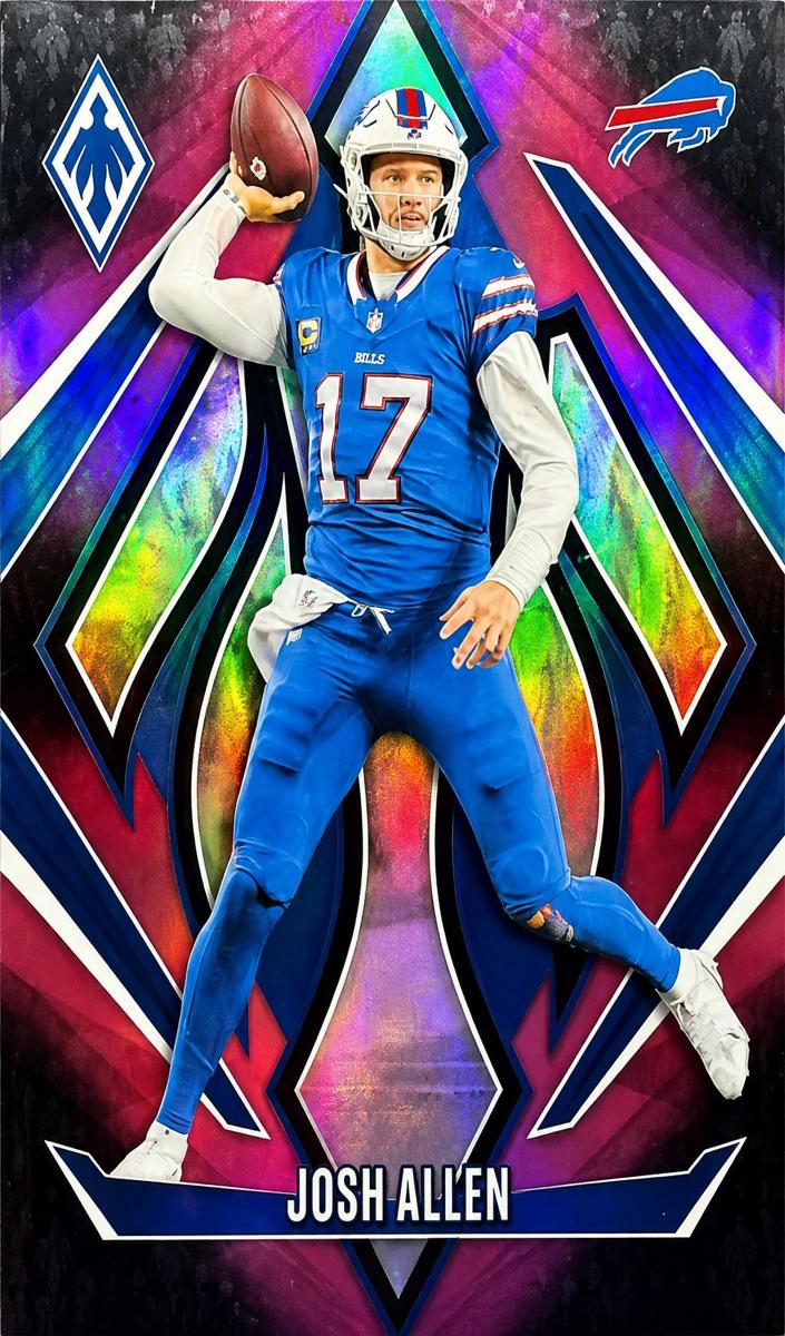 2024 Panini Phoenix Football Pink Fade Josh Allen #86
