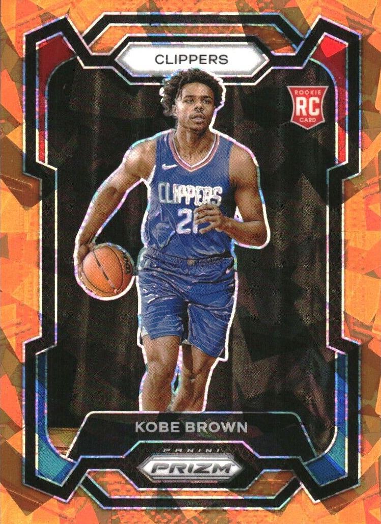 2023 Panini Prizm Basketball Orange Ice Kobe Brown #144 PSA 9