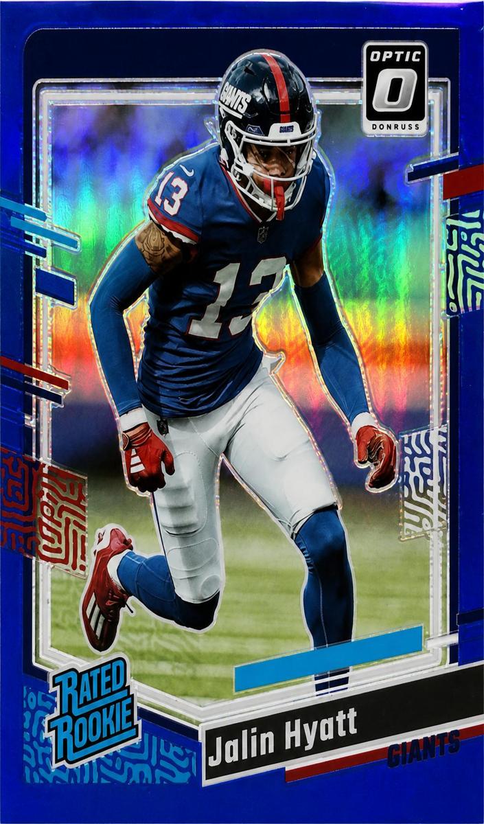 2023 Donruss Optic Football Blue Jalin Hyatt #279