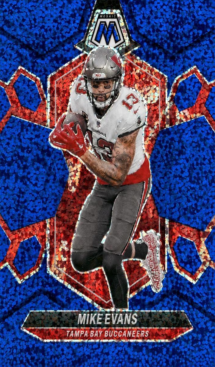2024 Panini Mosaic Football Blue Sparkle Mike Evans #206