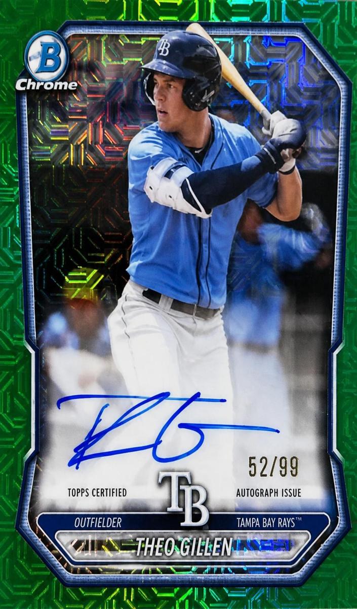 2026 Bowman Mega Box Baseball Green Mojo Refractor Theo Gillen #BMA-TG