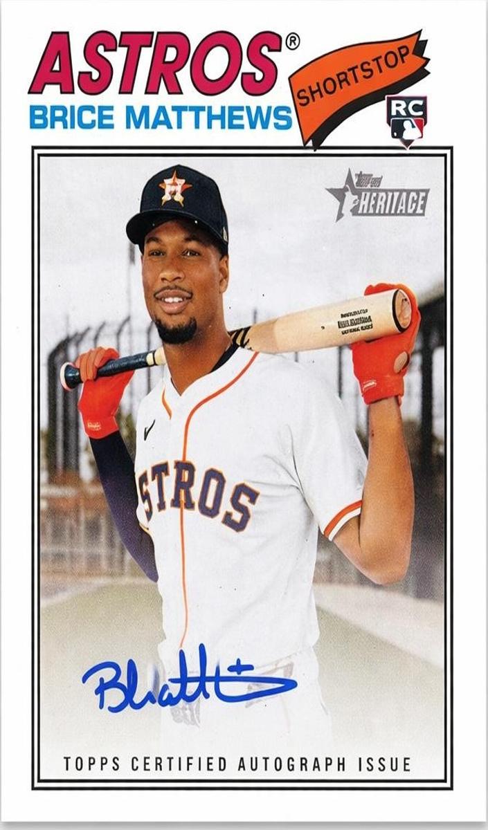 2026 Topps Heritage Baseball Brice Matthews #ROA-BM