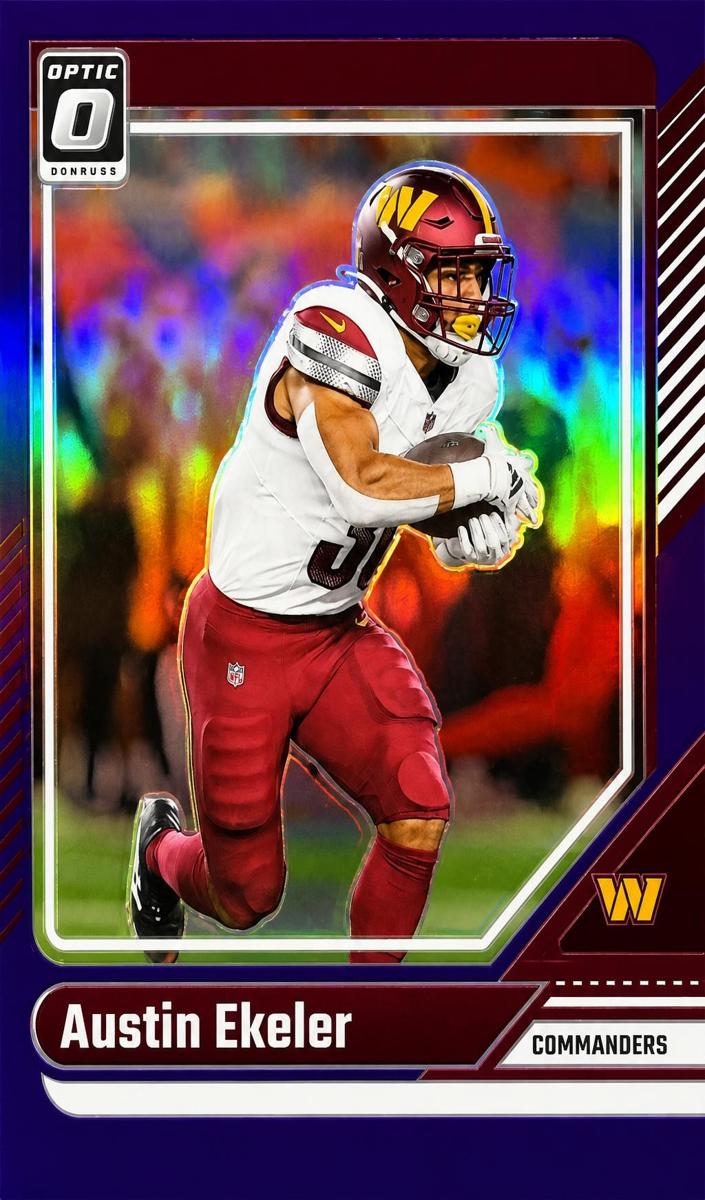 2024 Donruss Optic Football Purple Austin Ekeler #198