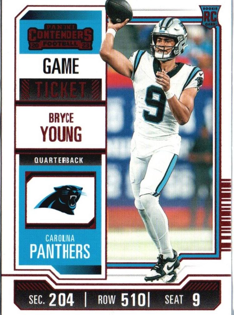 2023 Panini Contenders Football Red Bryce Young #15