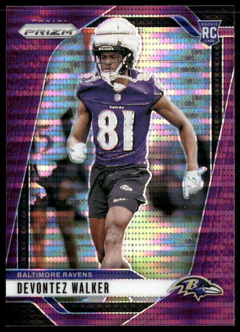 2024 Panini Prizm Football Purple Pulsar Devontez Walker #328
