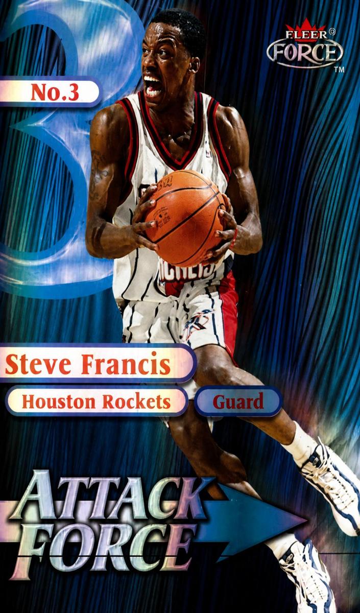 1999 Fleer Force Basketball Forcefield Steve Francis #6:00 AM