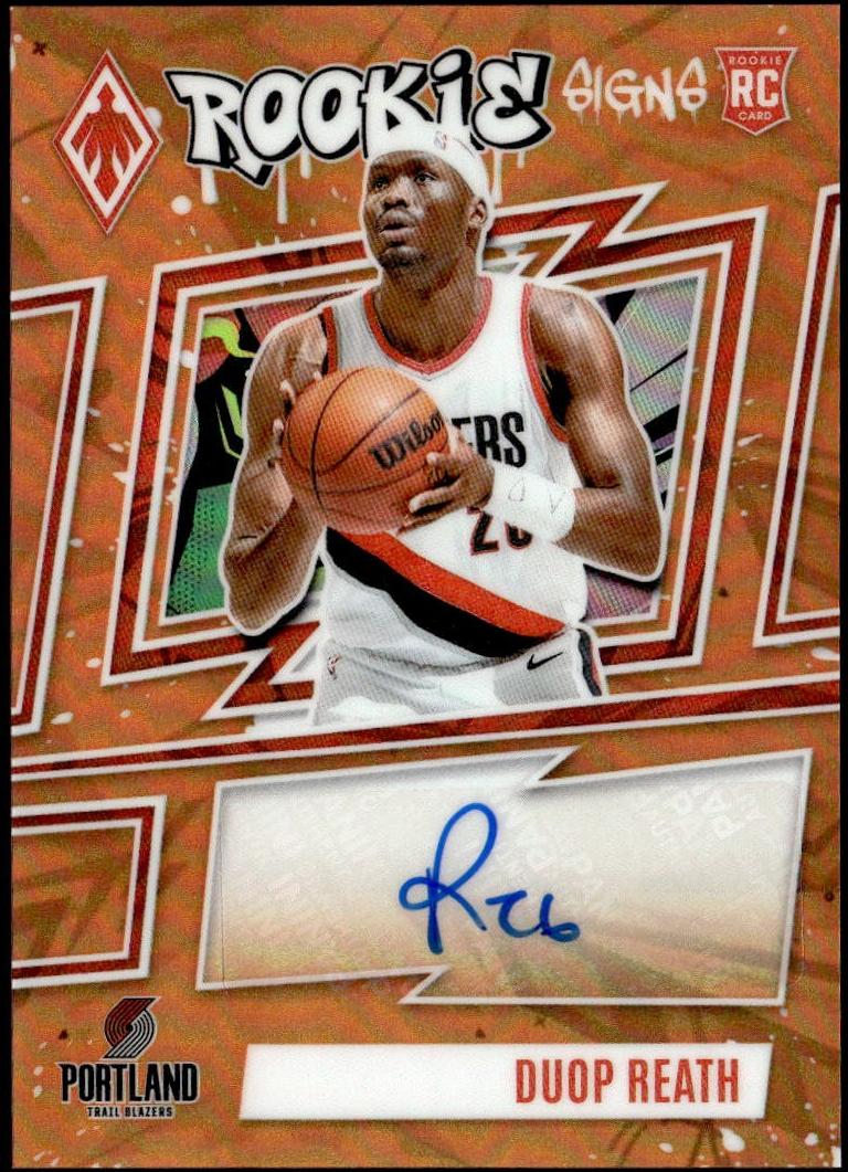 2023 Panini Phoenix Basketball Orange Duop Reath #RS-DRT