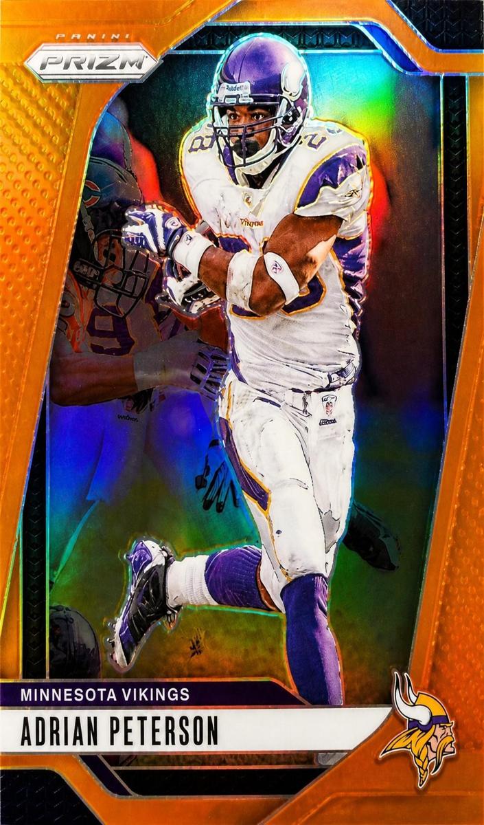 2024 Panini Prizm Football Orange Adrian Peterson #191