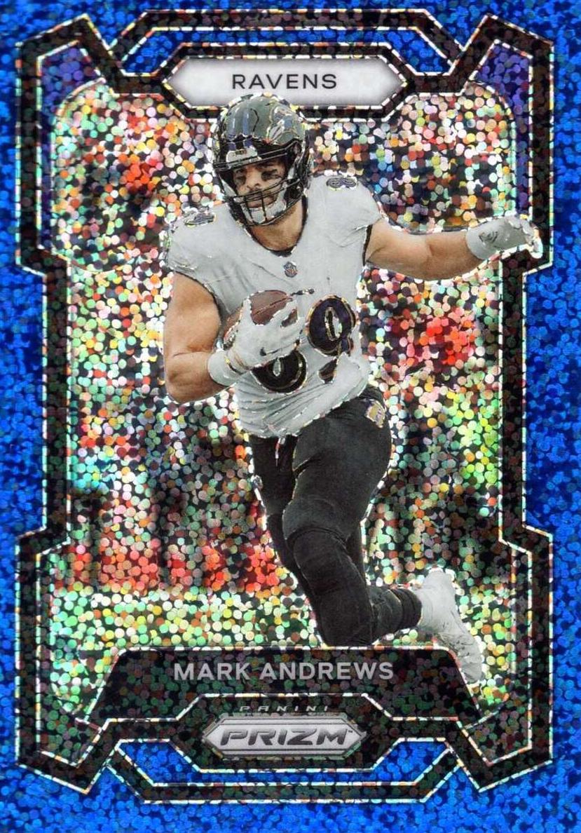 2023 Panini Prizm Football Blue Sparkle Mark Andrews #19