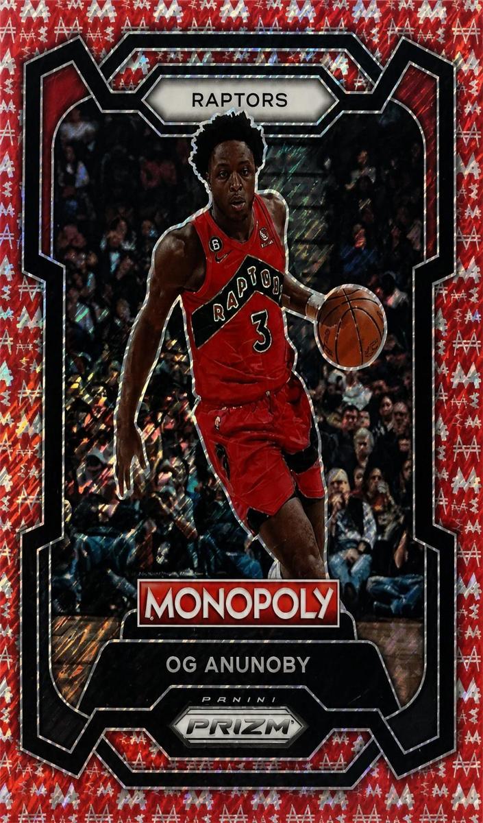 2023 Panini Prizm Monopoly Basketball Red Millionaire Shimmer OG Anunoby #83 PSA 7.5