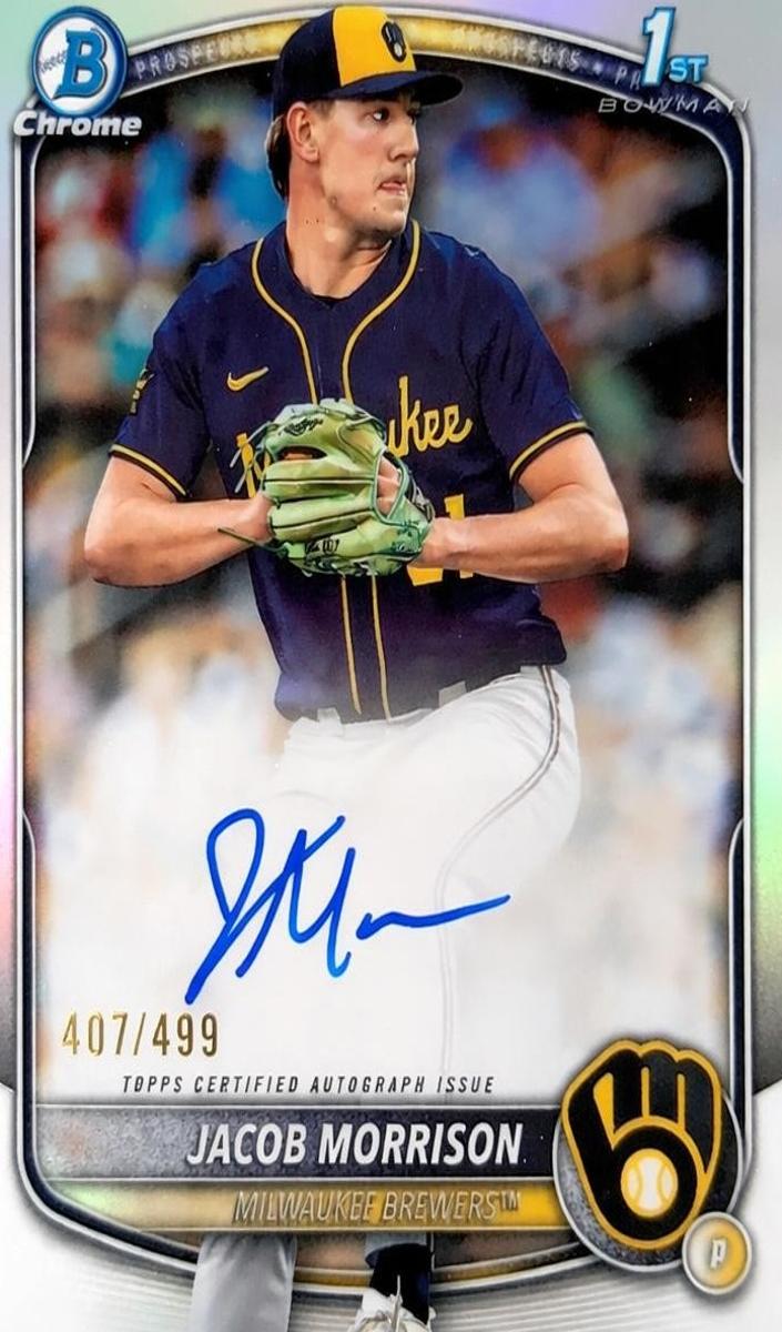 2025 Bowman Draft Chrome Baseball Refractor Jacob Morrison #CPA-JMO