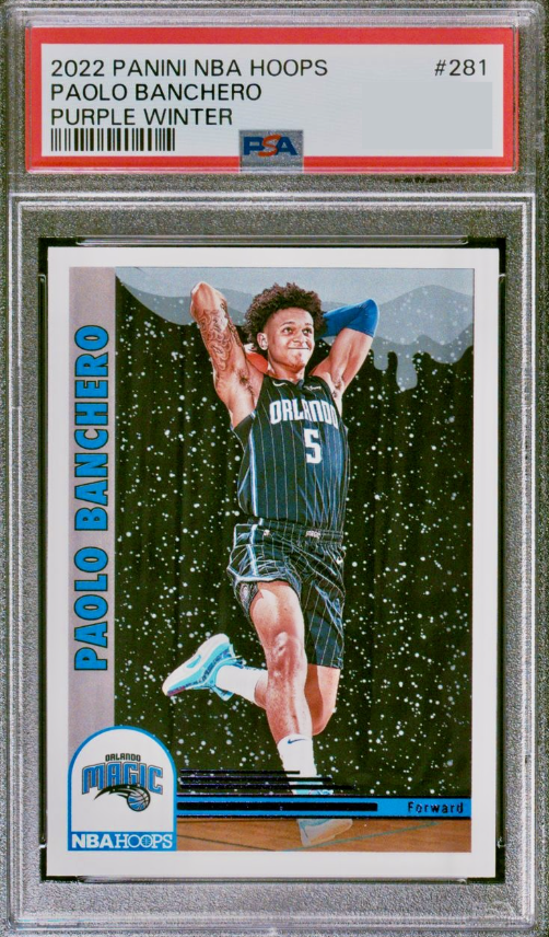 2022 Panini Hoops Basketball Purple Winter Paolo Banchero #281