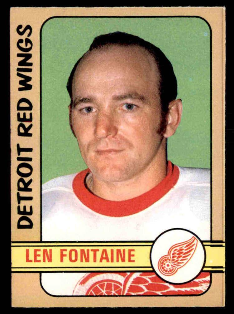 1972 O-Pee-Chee Hockey Len Fontaine #244