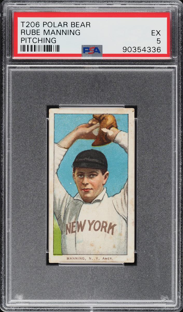 1909-11 T206 Baseball Pitching Rube Manning #NNO