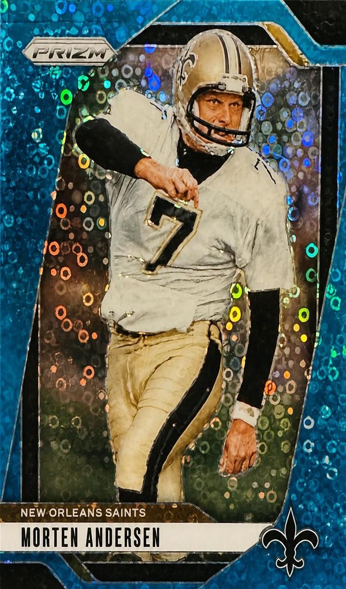 2024 Panini Prizm Football No Huddle Blue Morten Andersen #211