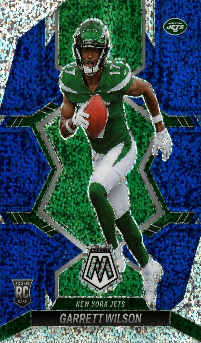 2022 Panini Mosaic Football Blue Sparkle Garrett Wilson #311