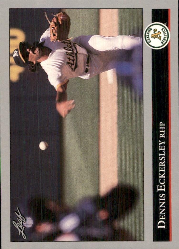 1992 Leaf Baseball Dennis Eckersley #100 PSA 9