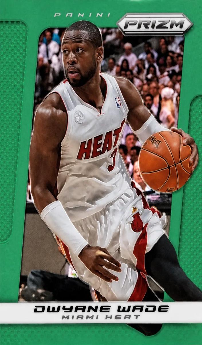 2013 Panini Prizm Basketball Green Dwyane Wade #44
