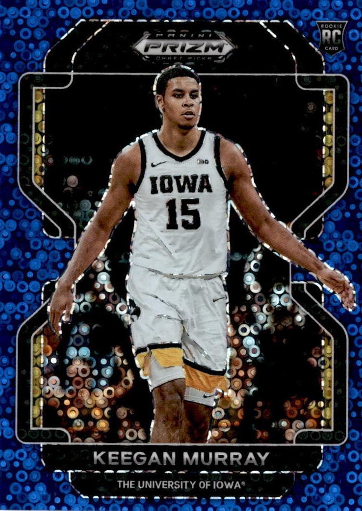 2022 Panini Prizm Draft Picks Basketball Blue Circles Keegan Murray #55