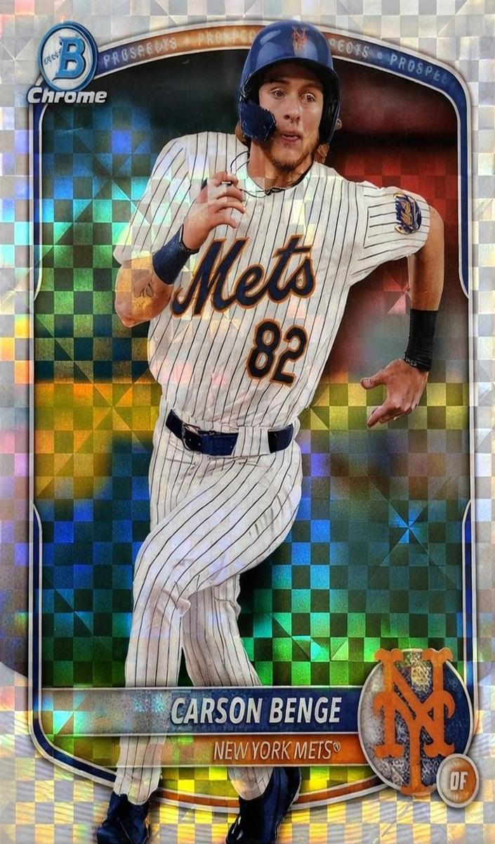 2025 Bowman Chrome Prospects Baseball X-Fractor Carson Benge #BCP-108