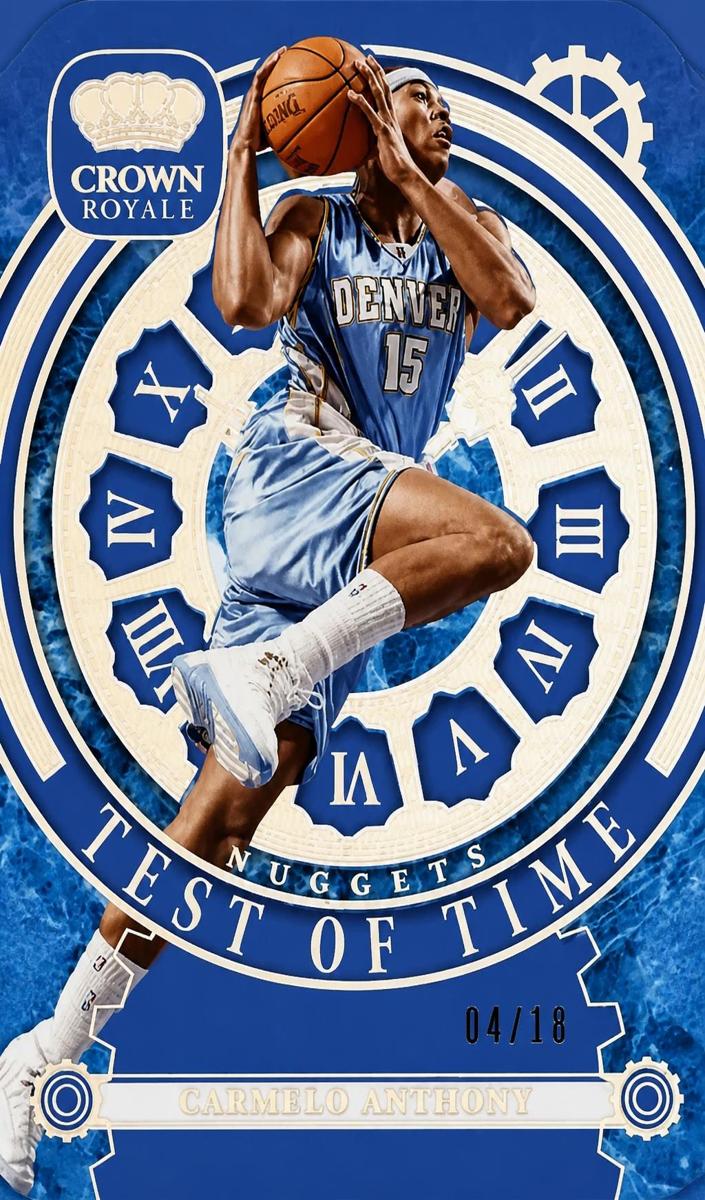 2023 Panini Crown Royale Basketball International Silver Carmelo Anthony #3