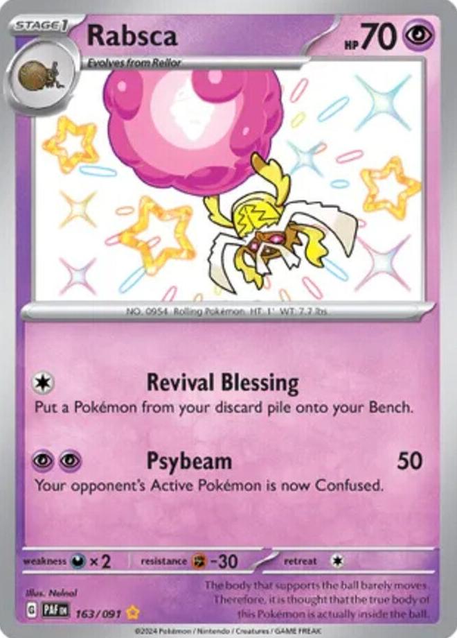 2024 Pokemon Scarlet & Violet Paldean Fates Rabsca #163 PSA 9
