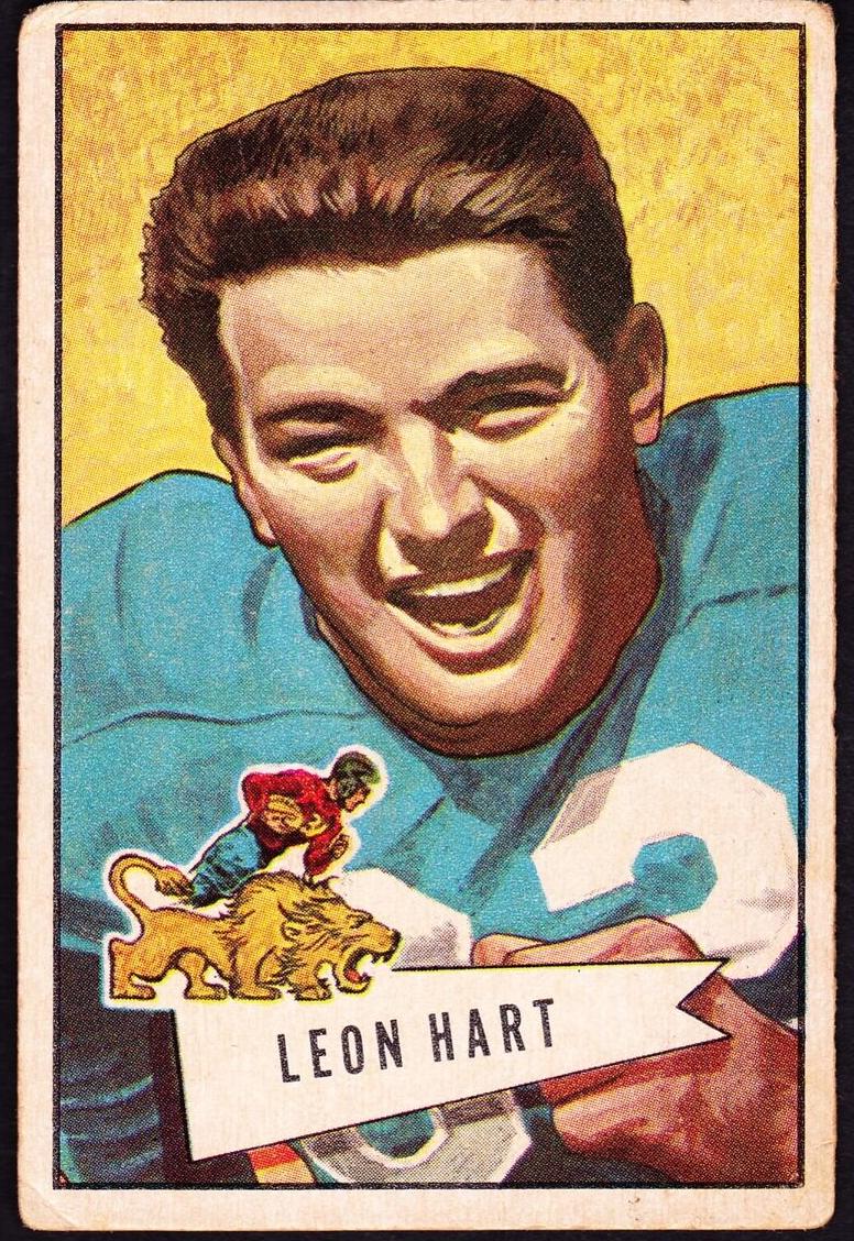 1952 Bowman Large Football Leon Hart #15