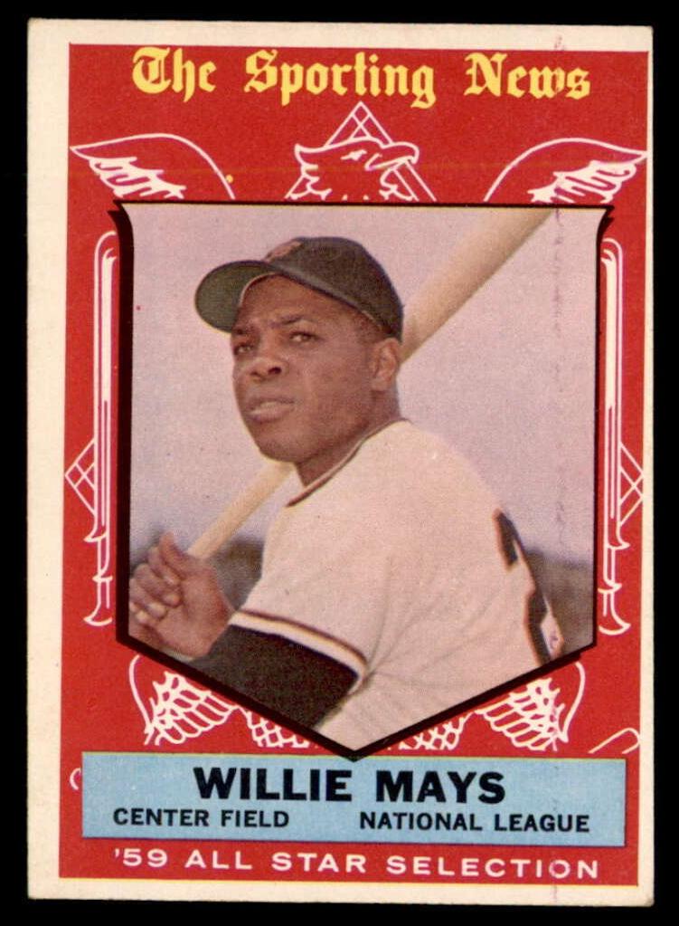 1959 Topps Baseball Willie Mays #563